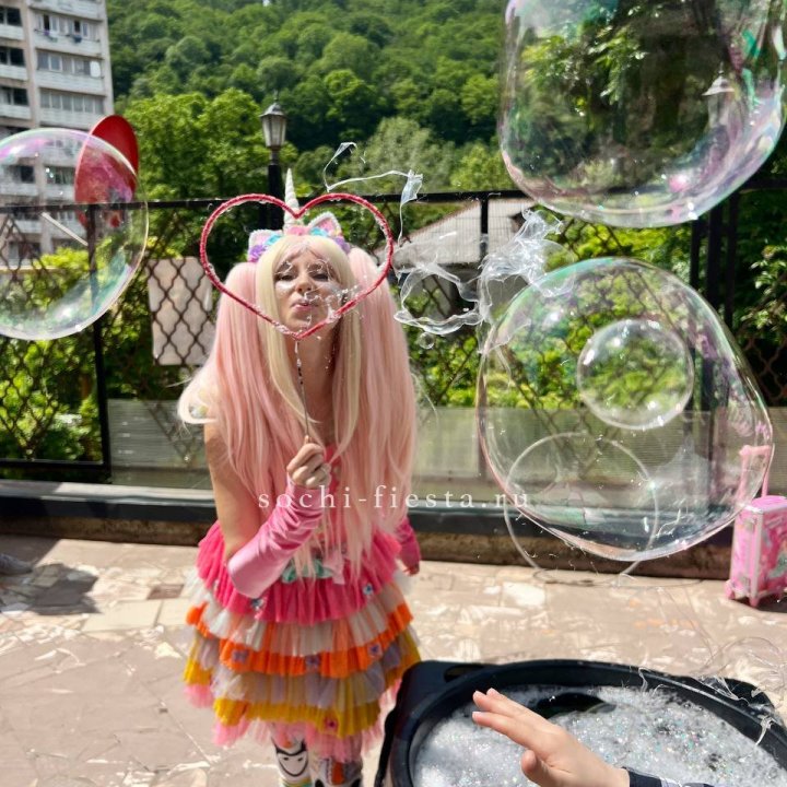 Шоу мыльных пузырей в Костроме