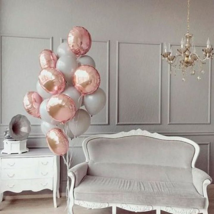 Фонтан шаров "Софт рози" в Костроме