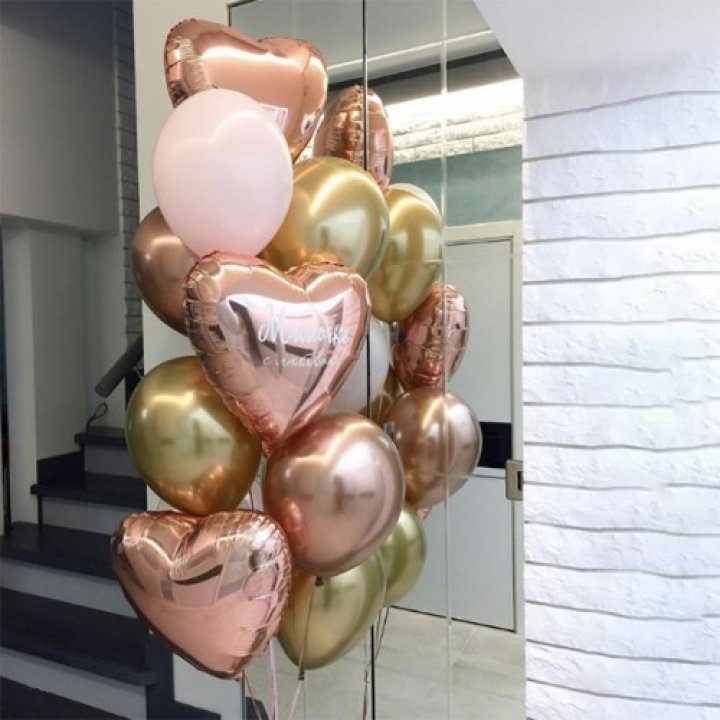 Фонтан шаров "От сердечка" в Костроме