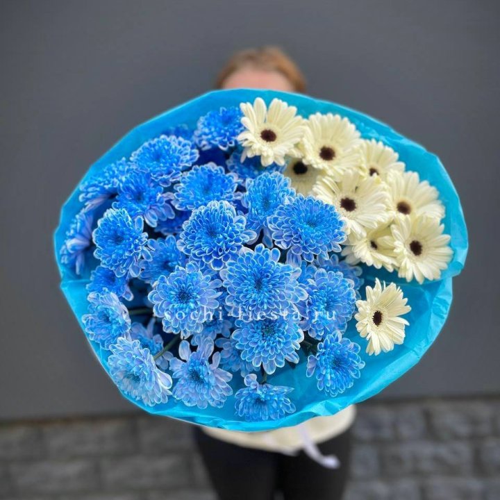 Букет хризантем и гербер в Костроме