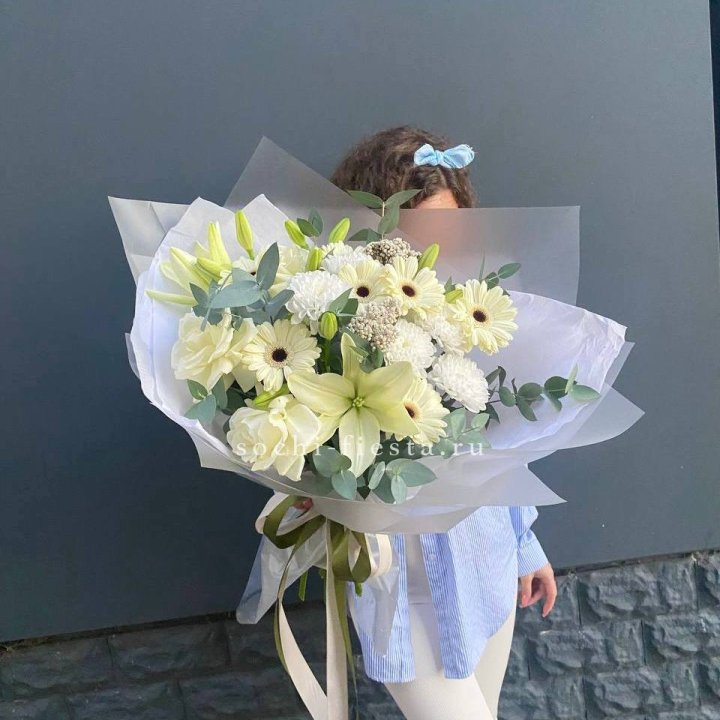 Букет с лилией и герберой в Костроме