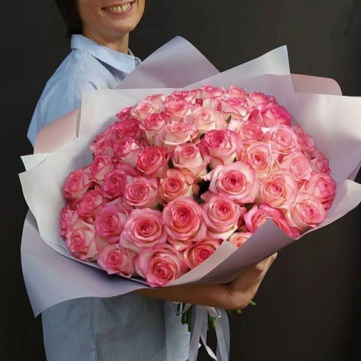 101 роза Джумилия в оформлении  в Костроме