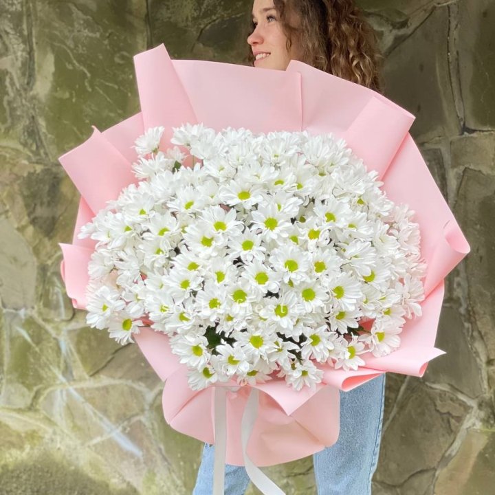  Букет хризантем "Крем" в Костроме