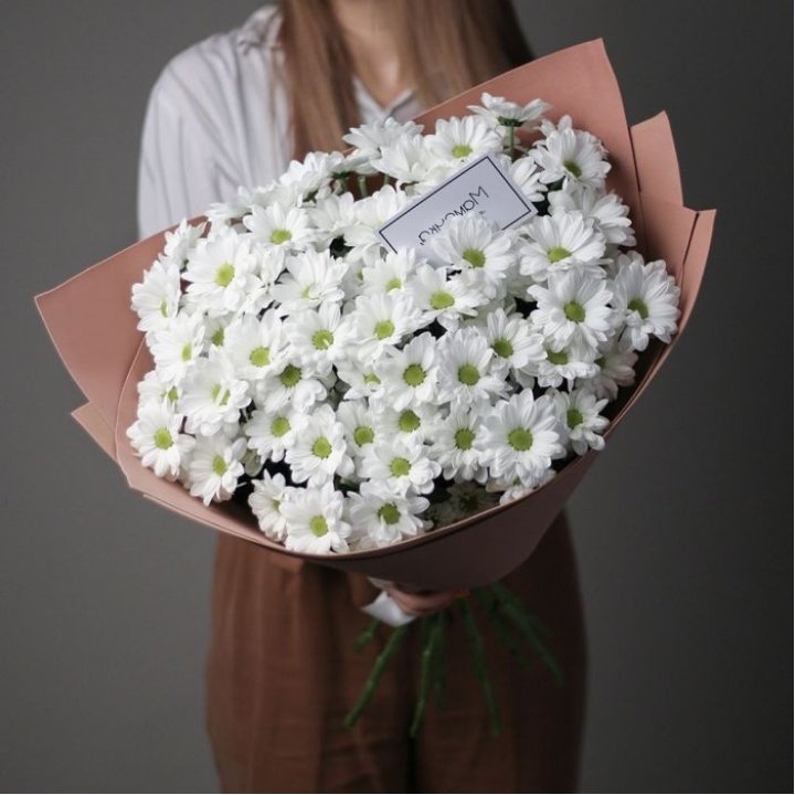 Хризантемы в крафте в Костроме