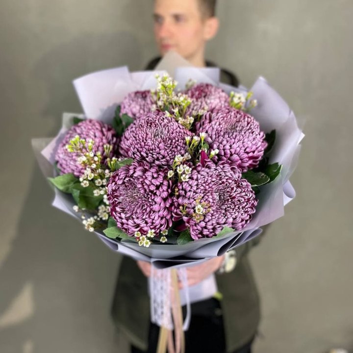 Букет хризантем "Палермо" в Костроме