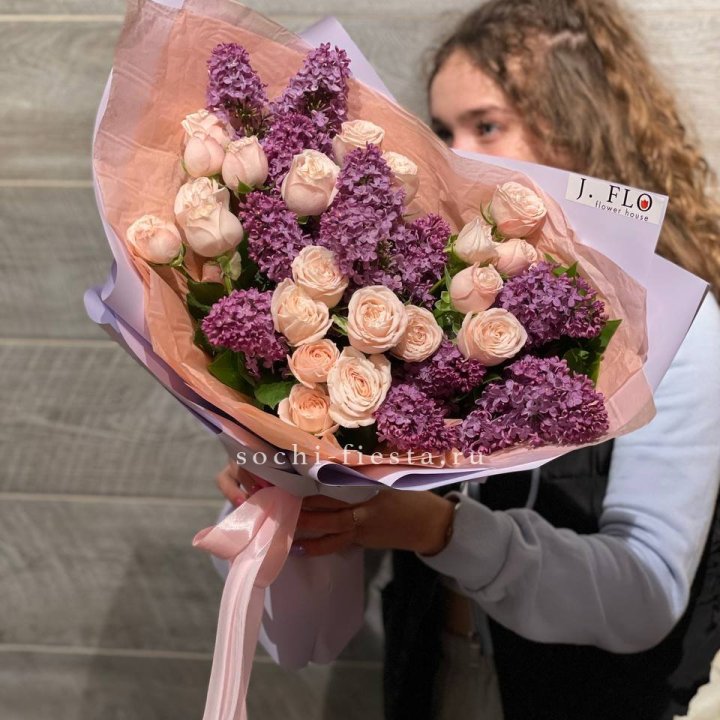 Букет "Лиловая весна" в Костроме