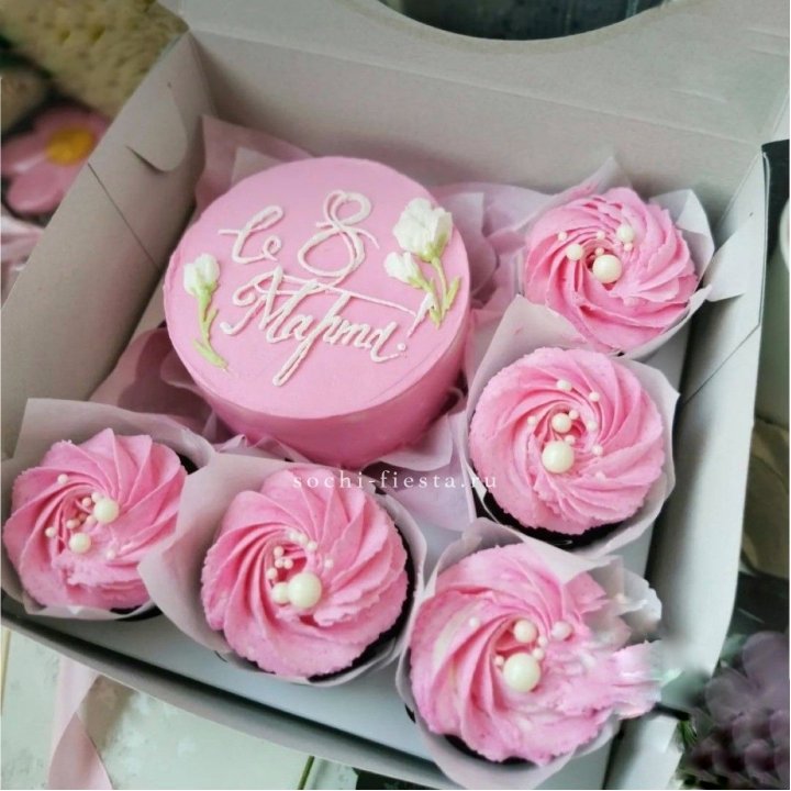 Капкейки и бенто-торт "8 марта!" в Костроме