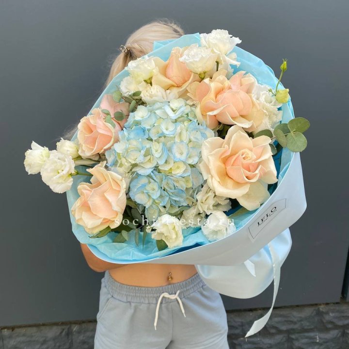 Сборный букет "Голубой закат" в Костроме