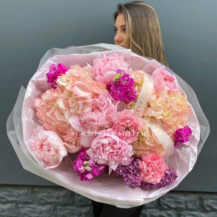  Букет "Фловер пионс" в Костроме