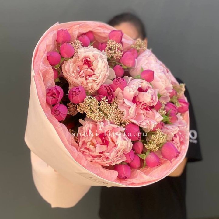  Букет с пионами "Преференс" в Костроме
