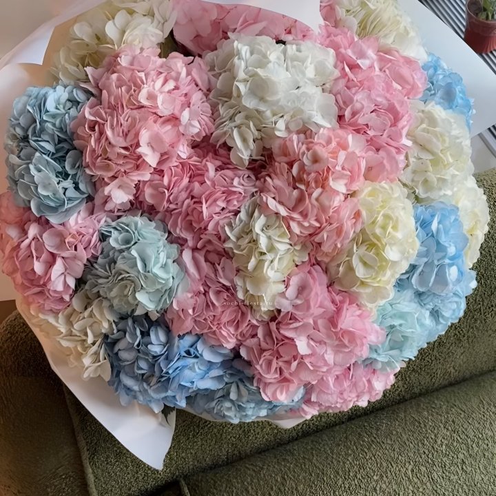 Букет гортензий микс в Костроме