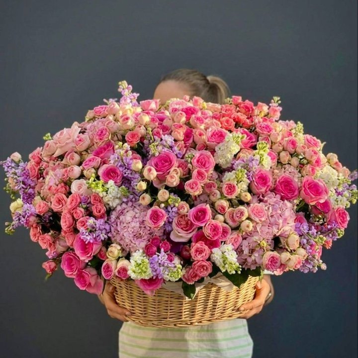 Цветочная корзина гигант №5 в Костроме