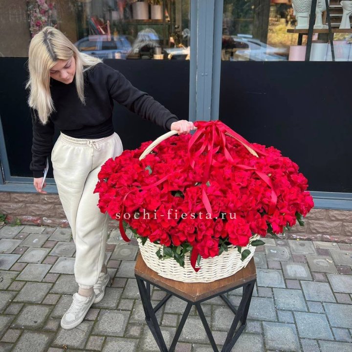 201 французская красная роза в Костроме