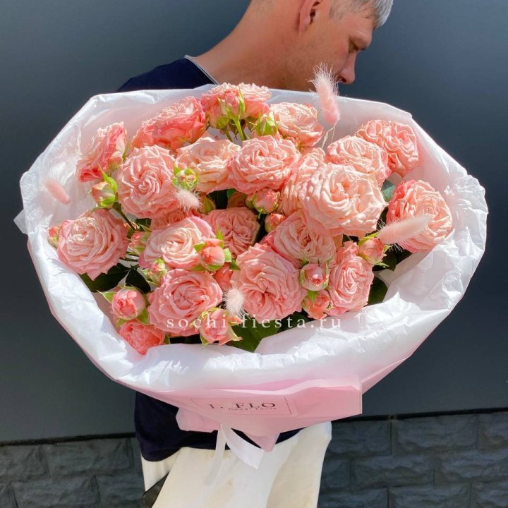 Пионовидные розы Мадам Бомбастик в Костроме