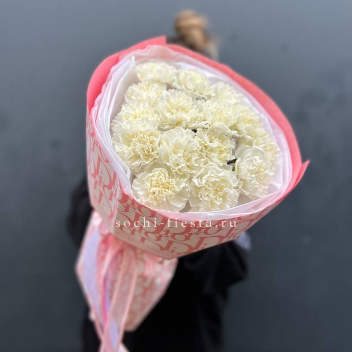 Белые диантусы №2 в Костроме