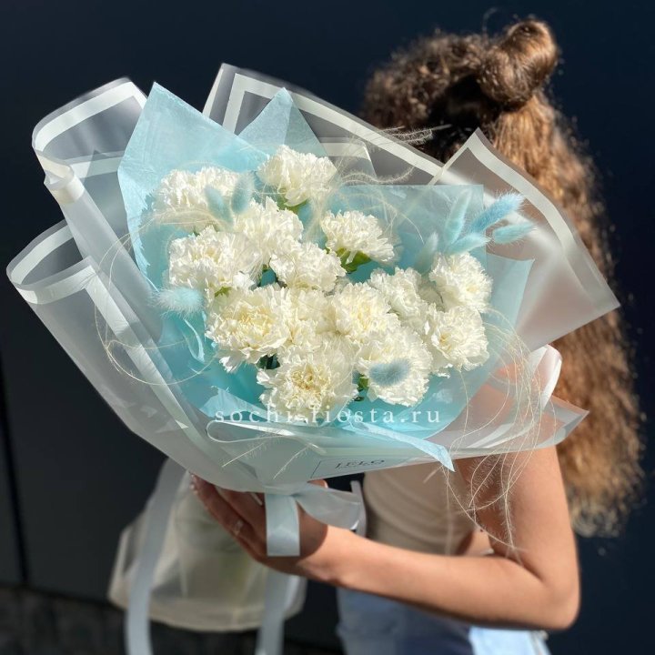 Воздушный букет из диантусов  в Костроме