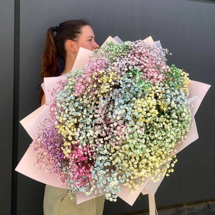 Пышный букет из гипсофил  в Костроме