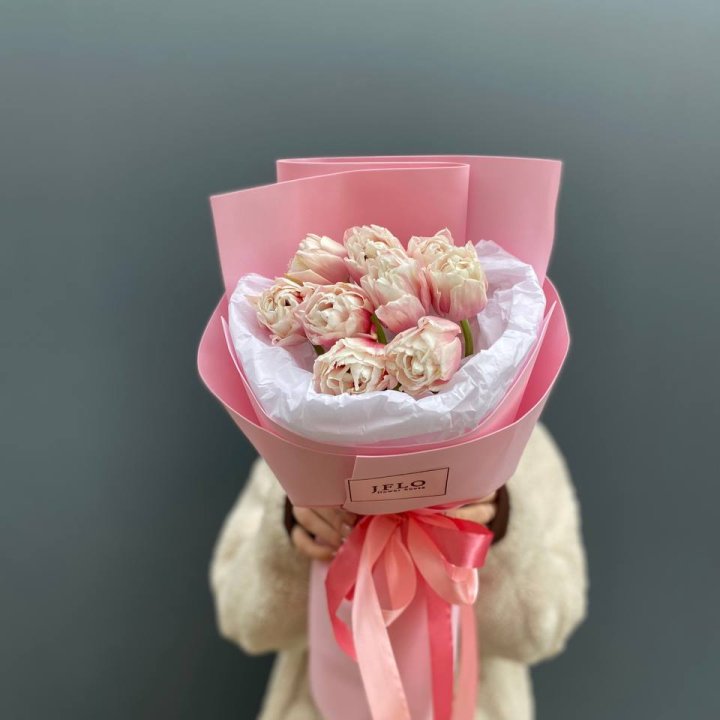 9 нежных тюльпанов в Костроме