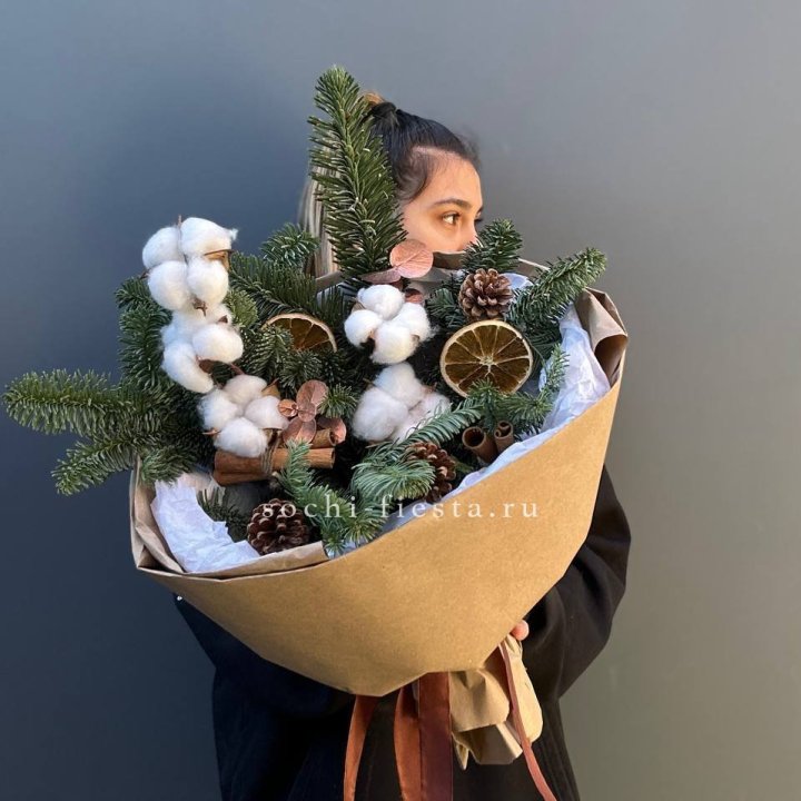 Зимний букет с нобилисом в Костроме