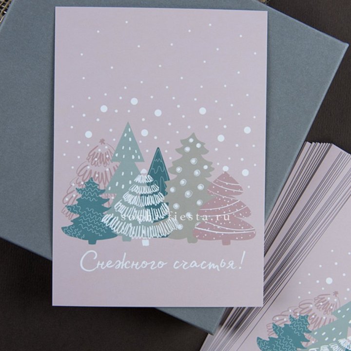 Открытка к букету "Снежного счастья" в Костроме