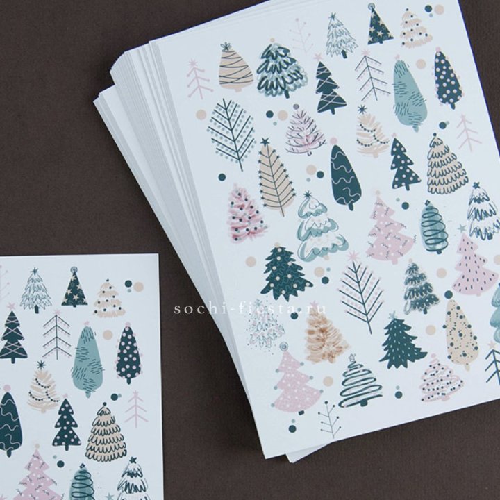 Открытка к букету "Елки" в Костроме