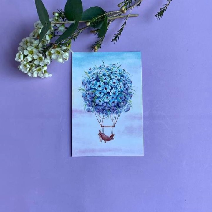 Открытка к букету "Флоростат" в Костроме