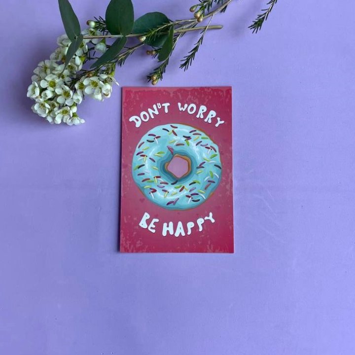 Открытка к букету "Не волнуйся..." в Костроме