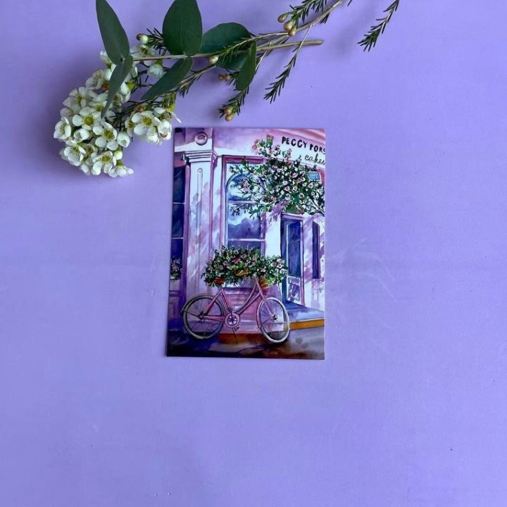 Открытка к букету "Розовый" в Костроме