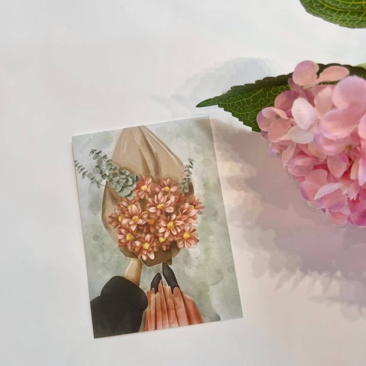 Открытка к букету "Букет" в Костроме