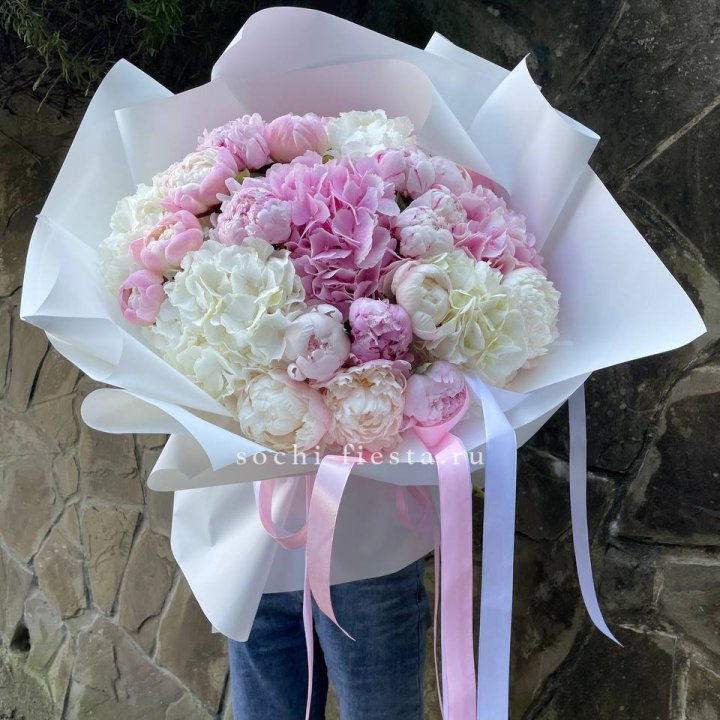 Букет "Пионы и Гортензии" в Костроме
