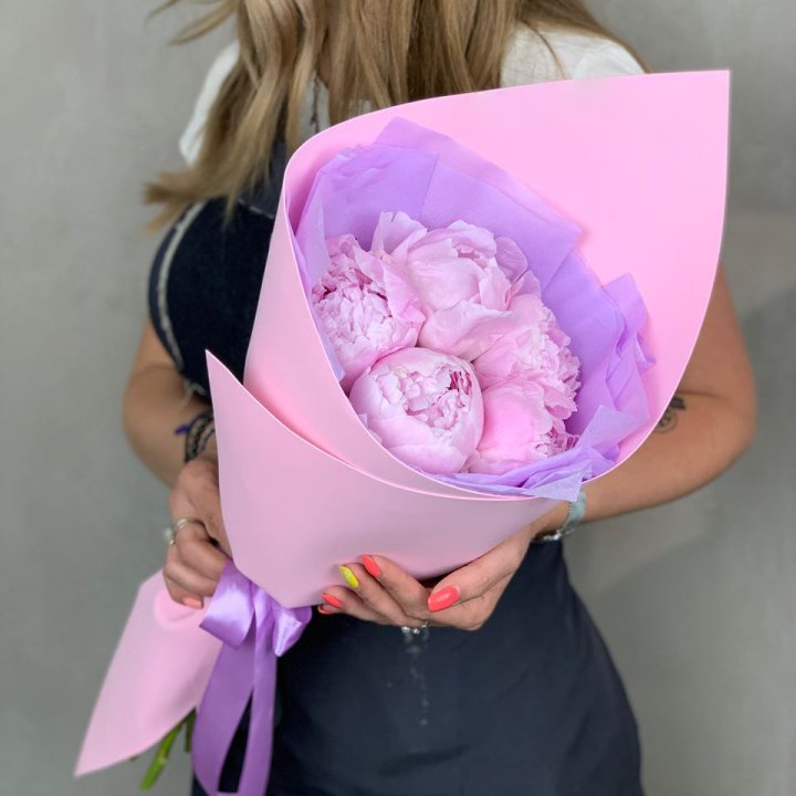 Букет пионов "Файв" в Костроме