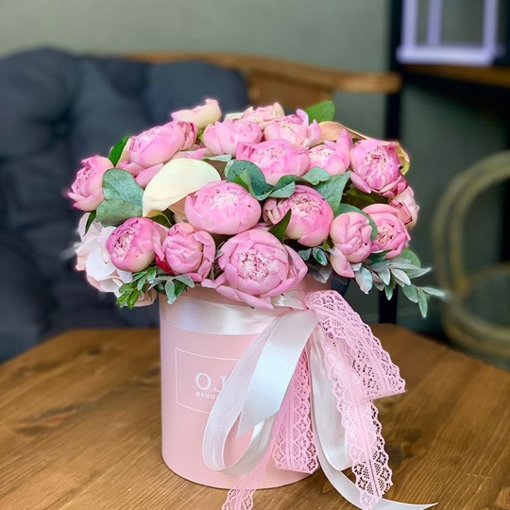 Композиция с пионами №1 в Костроме