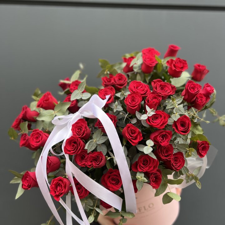 45 Красных роз в боксе "Сеньёрита" в Костроме