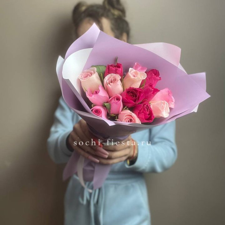 Букет из 15 роз Микс (Кения) в Костроме