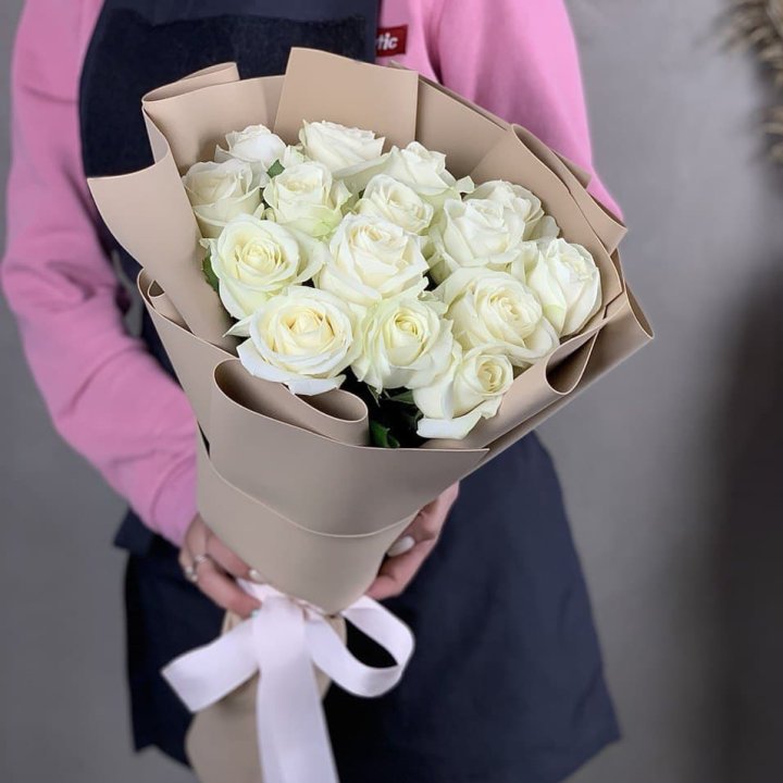 15 белых роз миракли в Костроме