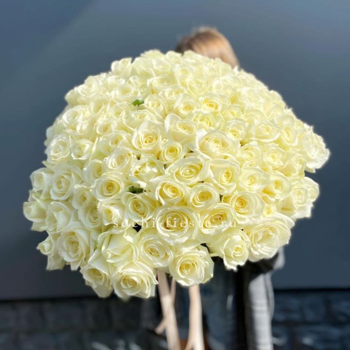 Букет  из 101 белой розы  в Костроме
