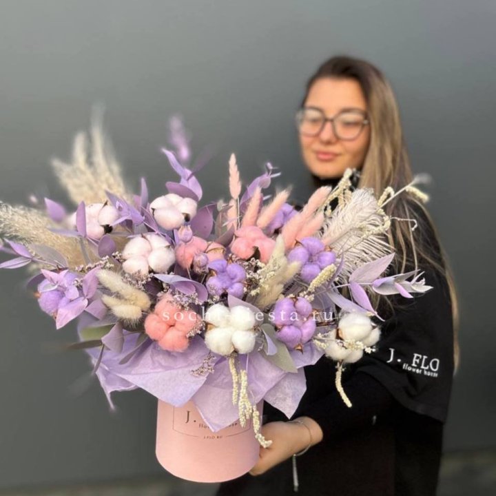 Авторский бокс с сухоцветами №4 в Костроме