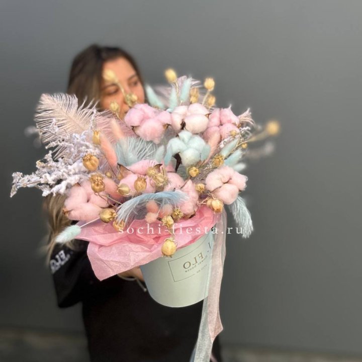 Авторский бокс с сухоцветами №2 в Костроме