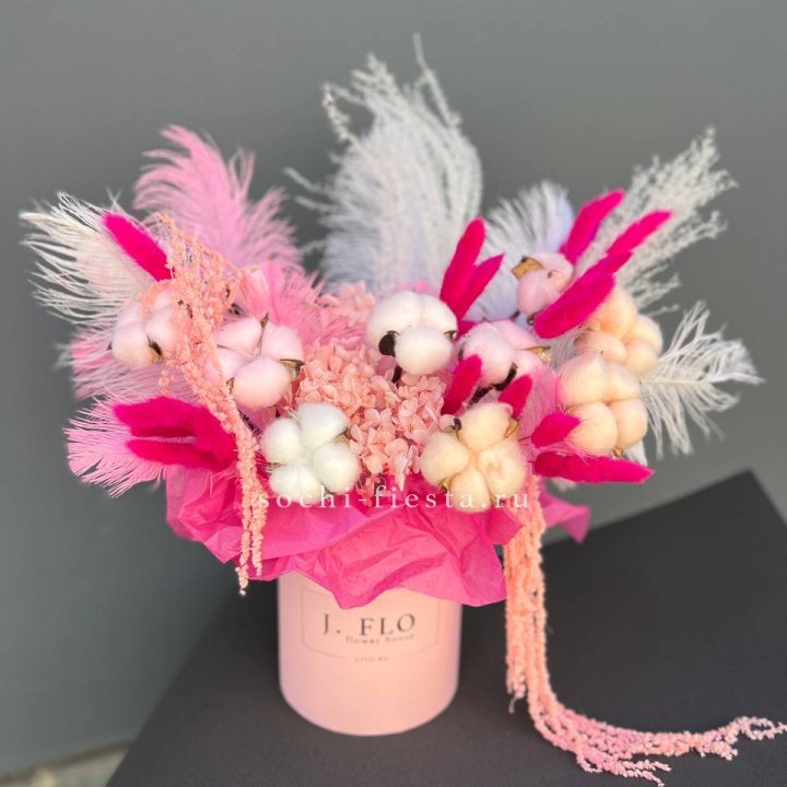 Авторский бокс с сухоцветами №1 в Костроме