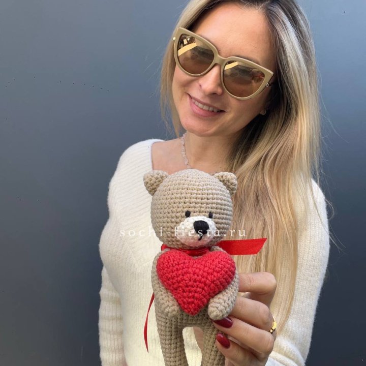 Мишка с сердцем ручной работы в Костроме