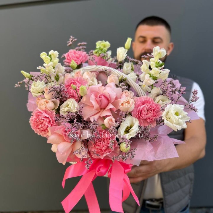 Цветочная корзина №1 в Костроме