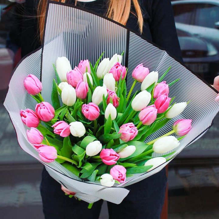 29 тюльпанов микс в Костроме