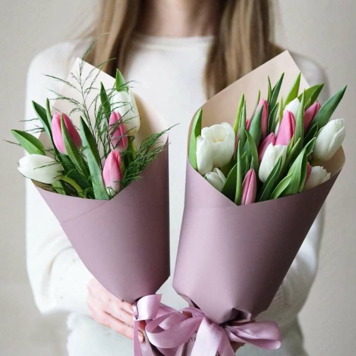 11 тюльпанов в оформлении в Костроме